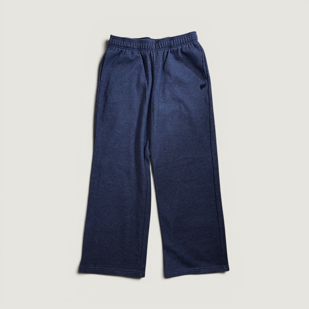 Fabletics Sweatpants Women Large Navy Blue Excellent Wide Leg Fleece